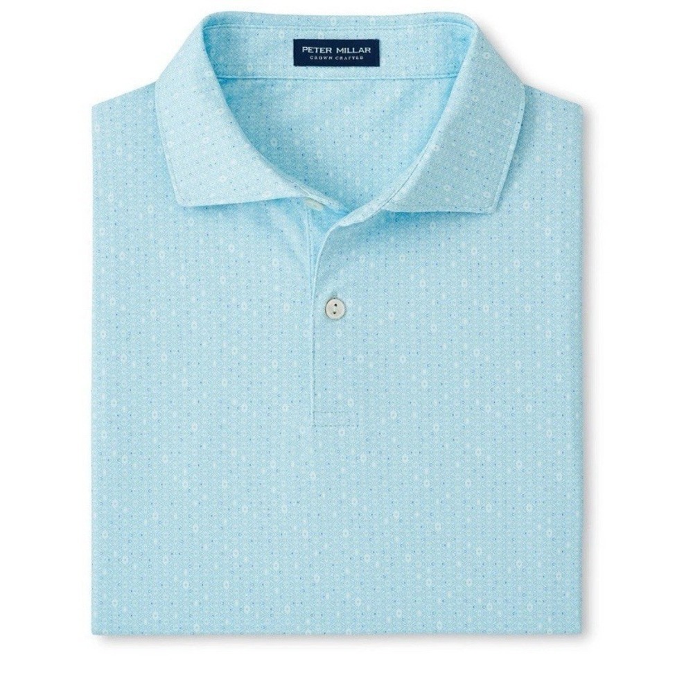 NWT PETER MILLAR CROWN CRAFTED HARMON GEO POLO XXL CAPRI BREEZE MF24XK06E $125